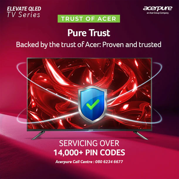 Acerpure by Acer (2024 Series) 127 cm ELEVATE TV(50 inch) Ultra HD (4K) QLED Smart Google TV with Google OS | Dolby Audio