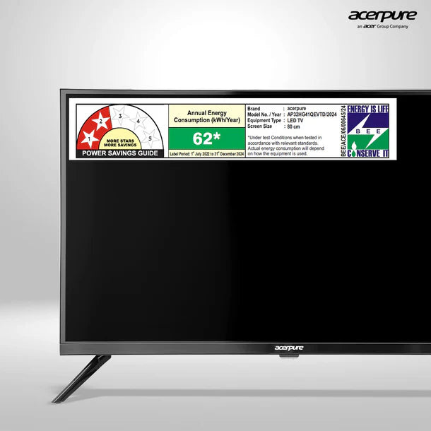 Acerpure by Acer (2024 Series) 80 cm ELEVATE TV(32 inch) HD (4K) QLED Smart Google TV with Google OS | Dolby Audio