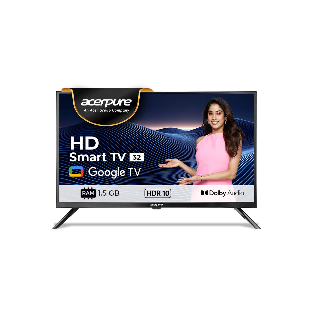 Acerpure 80 cm (32 inch) Aspire HD Ready LED Smart Google TV (Black)