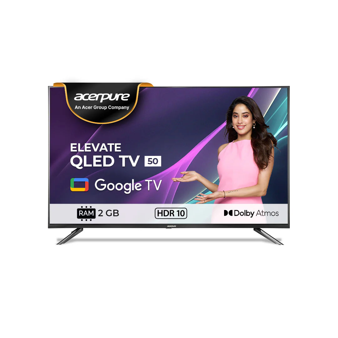 Acerpure by Acer (2024 Series) 127 cm ELEVATE TV(50 inch) Ultra HD (4K) QLED Smart Google TV with Google OS | Dolby Audio