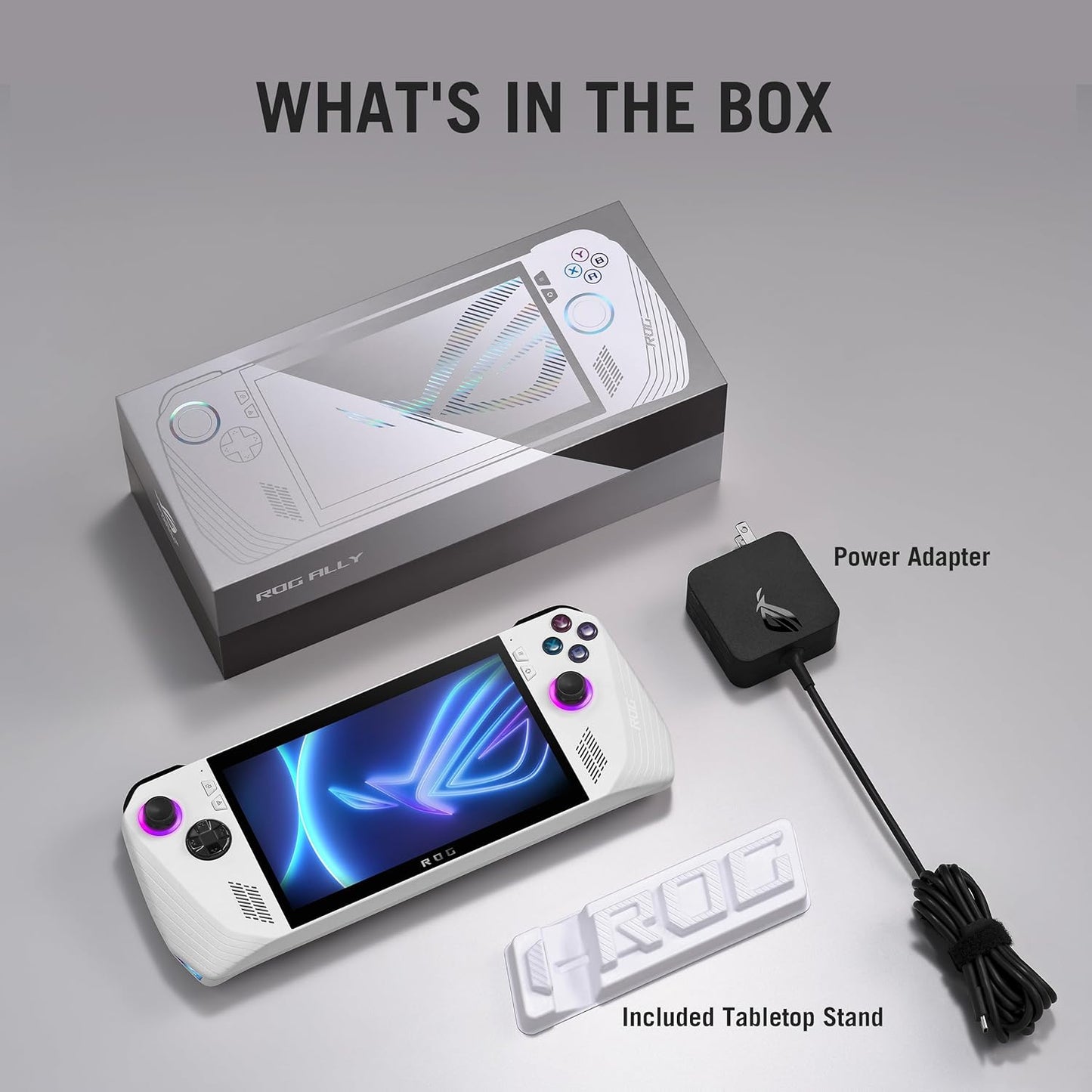 ASUS ROG Ally Handheld Gaming Console (17.78cm (7)/120Hz/AMD Ryzen Z1 Extreme Processor/16GB/512GB SSD/Windows 11 Home/White) RC71L-NH001W