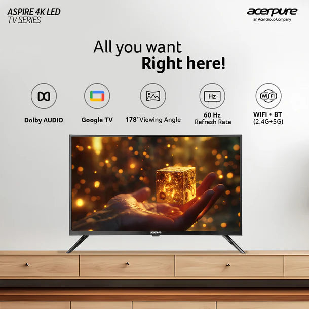 Acerpure 32 inch HD(AP32HG41AFLAD)D-LED, Google TV