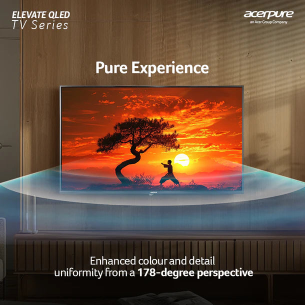 Acerpure by Acer (2024 Series) 127 cm ELEVATE TV(50 inch) Ultra HD (4K) QLED Smart Google TV with Google OS | Dolby Audio