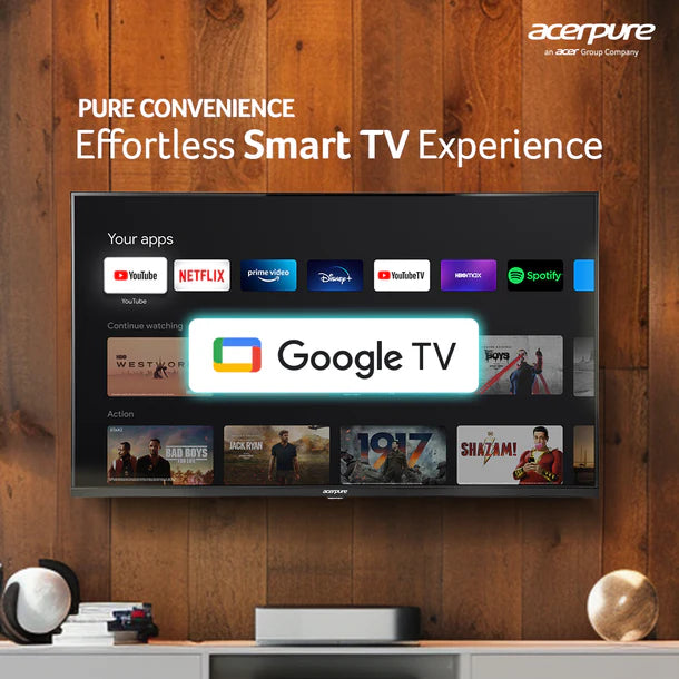 Acerpure 109 cm (43 inch) Aspire Series FHD Ready LED Smart Google TV (Black)