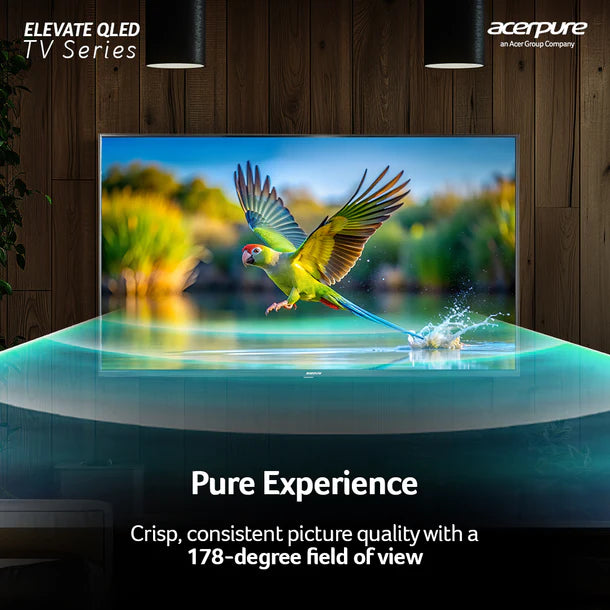 Acerpure by Acer (2024 Series) 139 cm ELEVATE TV(55 inch) Ultra HD (4K) QLED Smart Google TV with Google OS | Dolby Audio