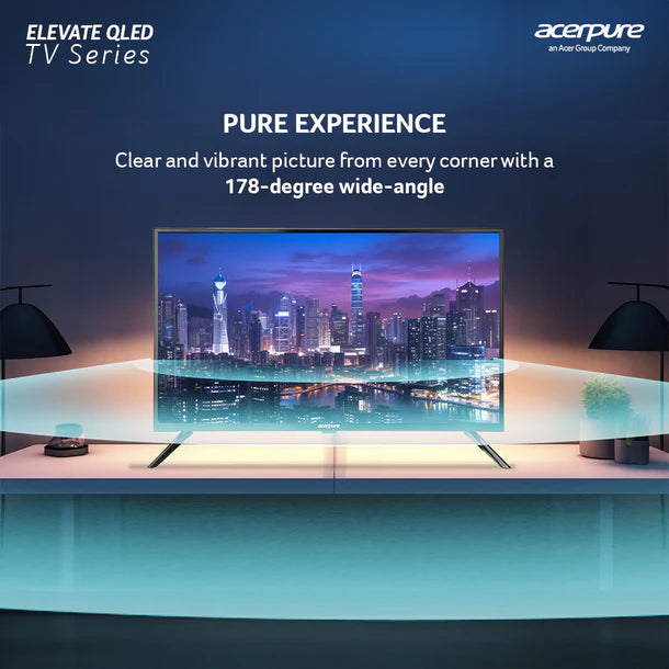 Acerpure by Acer (2024 Series) 80 cm ELEVATE TV(32 inch) HD (4K) QLED Smart Google TV with Google OS | Dolby Audio