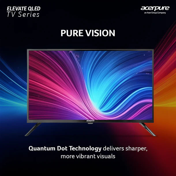 Acerpure by Acer (2024 Series) 80 cm ELEVATE TV(32 inch) HD (4K) QLED Smart Google TV with Google OS | Dolby Audio