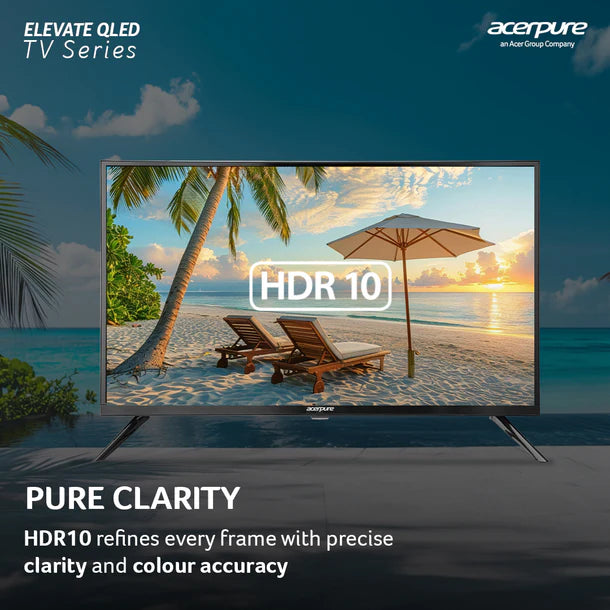 Acerpure by Acer (2024 Series) 80 cm ELEVATE TV(32 inch) HD (4K) QLED Smart Google TV with Google OS | Dolby Audio