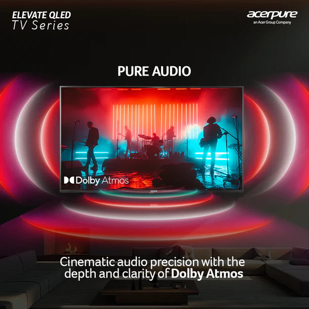 Acerpure by Acer (2024 Series) 127 cm ELEVATE TV(50 inch) Ultra HD (4K) QLED Smart Google TV with Google OS | Dolby Audio