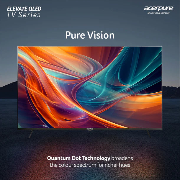 Acerpure by Acer (2024 Series) 139 cm ELEVATE TV(55 inch) Ultra HD (4K) QLED Smart Google TV with Google OS | Dolby Audio