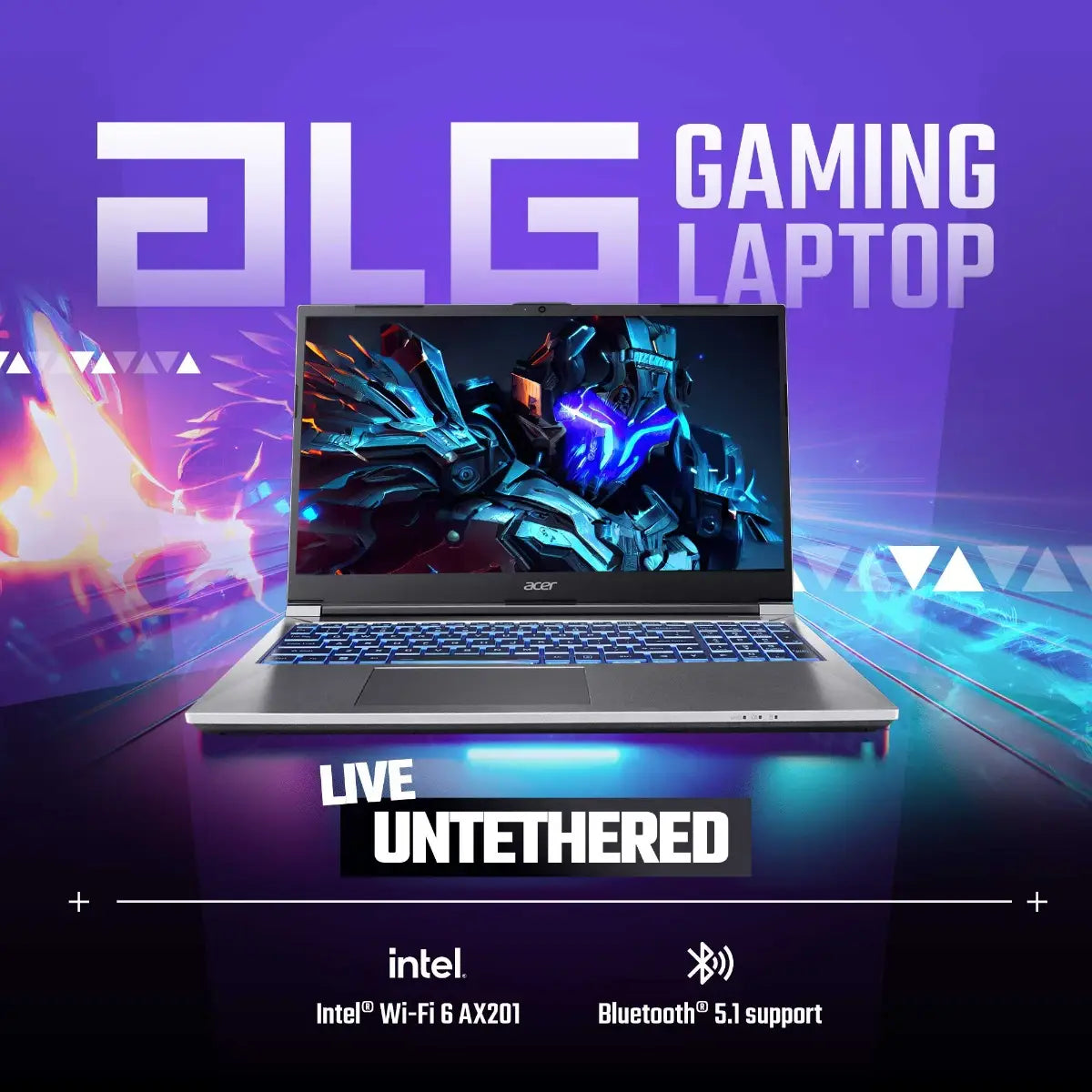 ACER ALG GAMING UN.34LSI.001 I7-13620H/16GB RAM /512GB SSD/ 6GB RTX 3050/15.6 FHD /WIN11 SL/STEEL GREY LAPTOP
