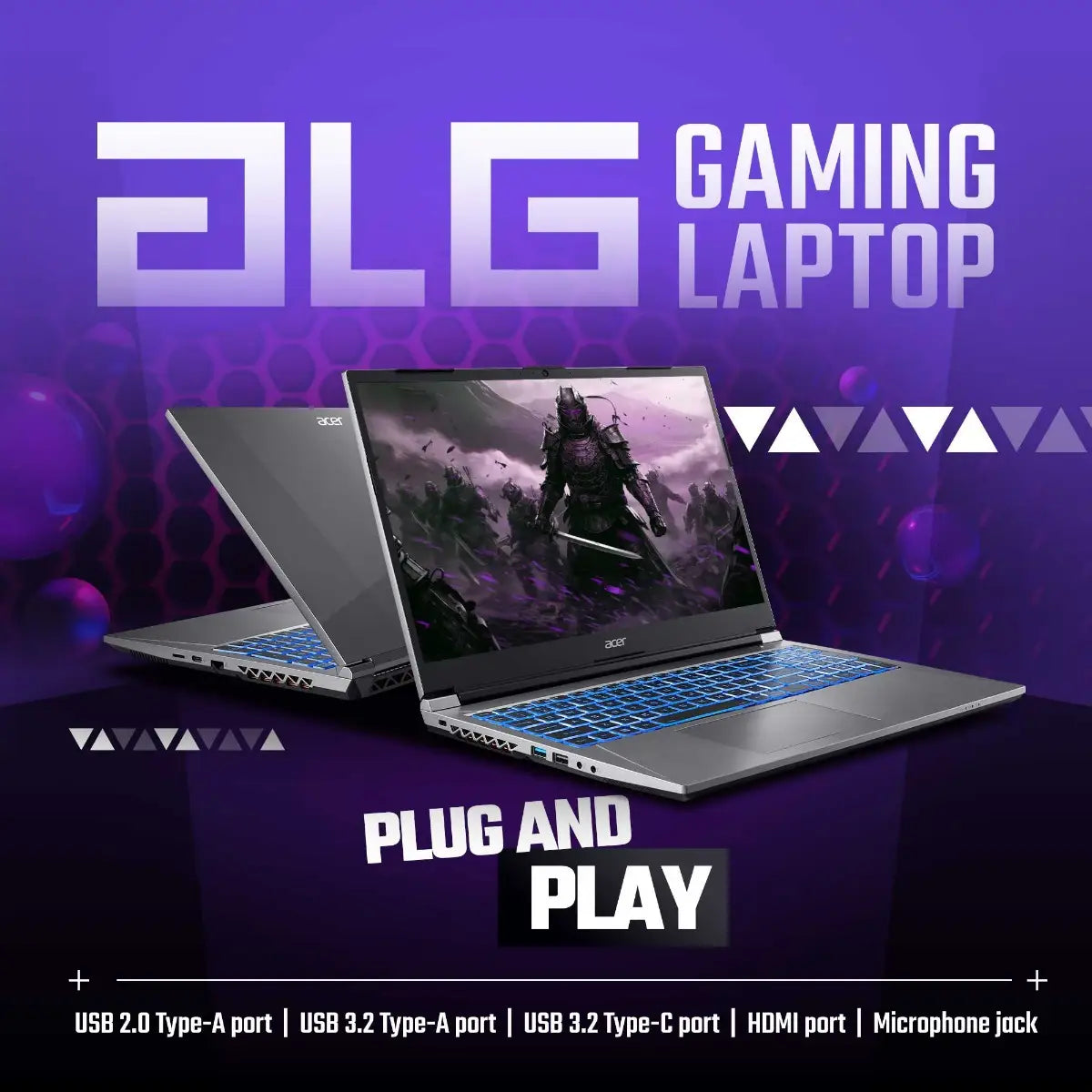 ACER ALG GAMING UN.34LSI.001 I7-13620H/16GB RAM /512GB SSD/ 6GB RTX 3050/15.6 FHD /WIN11 SL/STEEL GREY LAPTOP