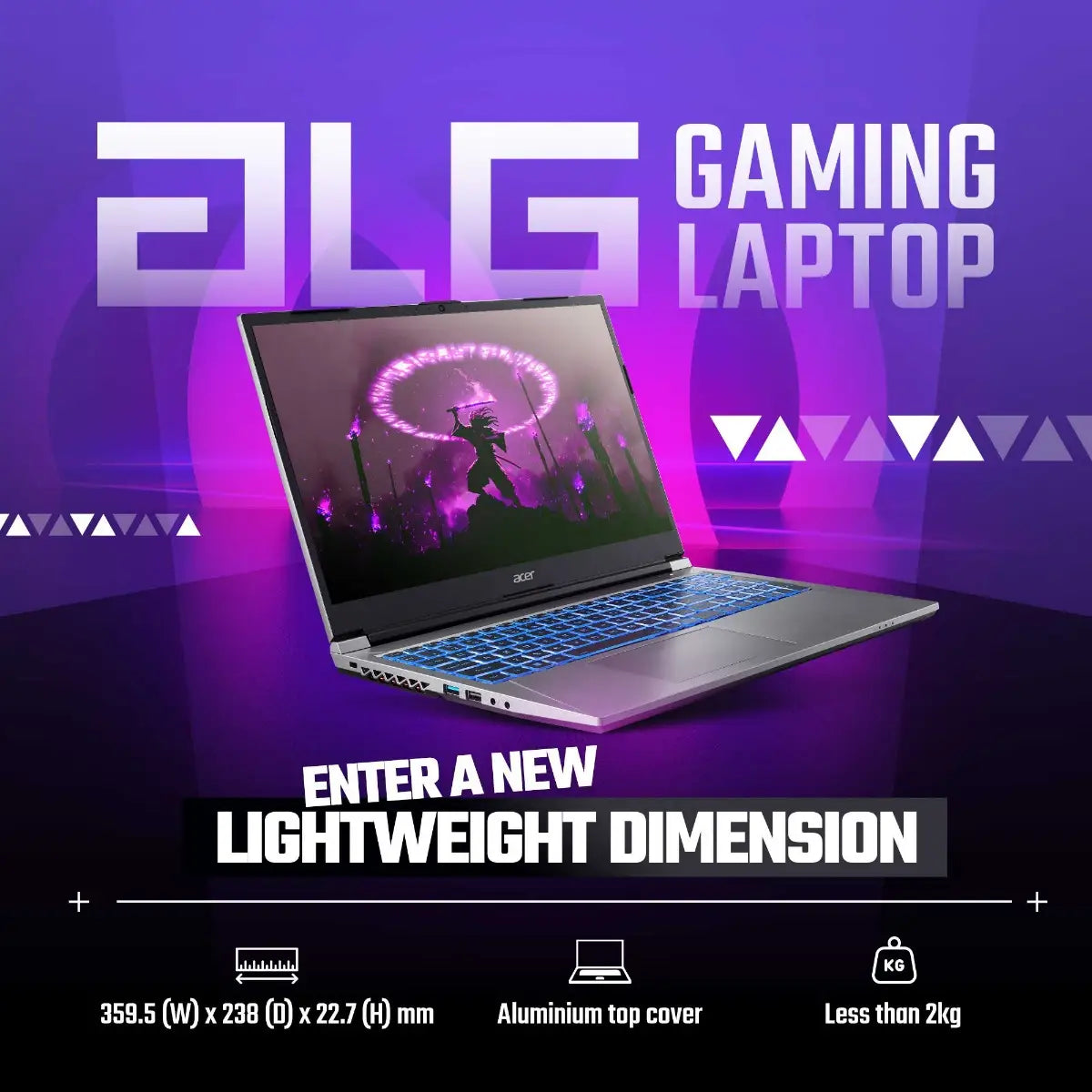 ACER ALG GAMING UN.34LSI.001 I7-13620H/16GB RAM /512GB SSD/ 6GB RTX 3050/15.6 FHD /WIN11 SL/STEEL GREY LAPTOP