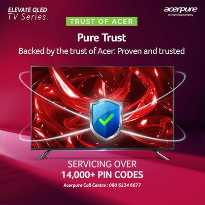 Acerpure by Acer (2024 Series) 127 cm ELEVATE TV(50 inch) Ultra HD (4K) QLED Smart Google TV with Google OS | Dolby Audio