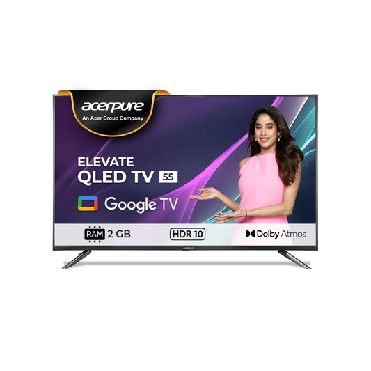 Acerpure by Acer (2024 Series) 139 cm ELEVATE TV(55 inch) Ultra HD (4K) QLED Smart Google TV with Google OS | Dolby Audio