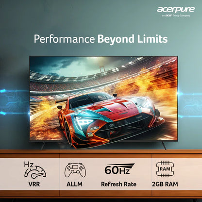 Acerpure 140 cm (55 inch) Lumivista Series UHD Ready LED Smart Google TV (Black)