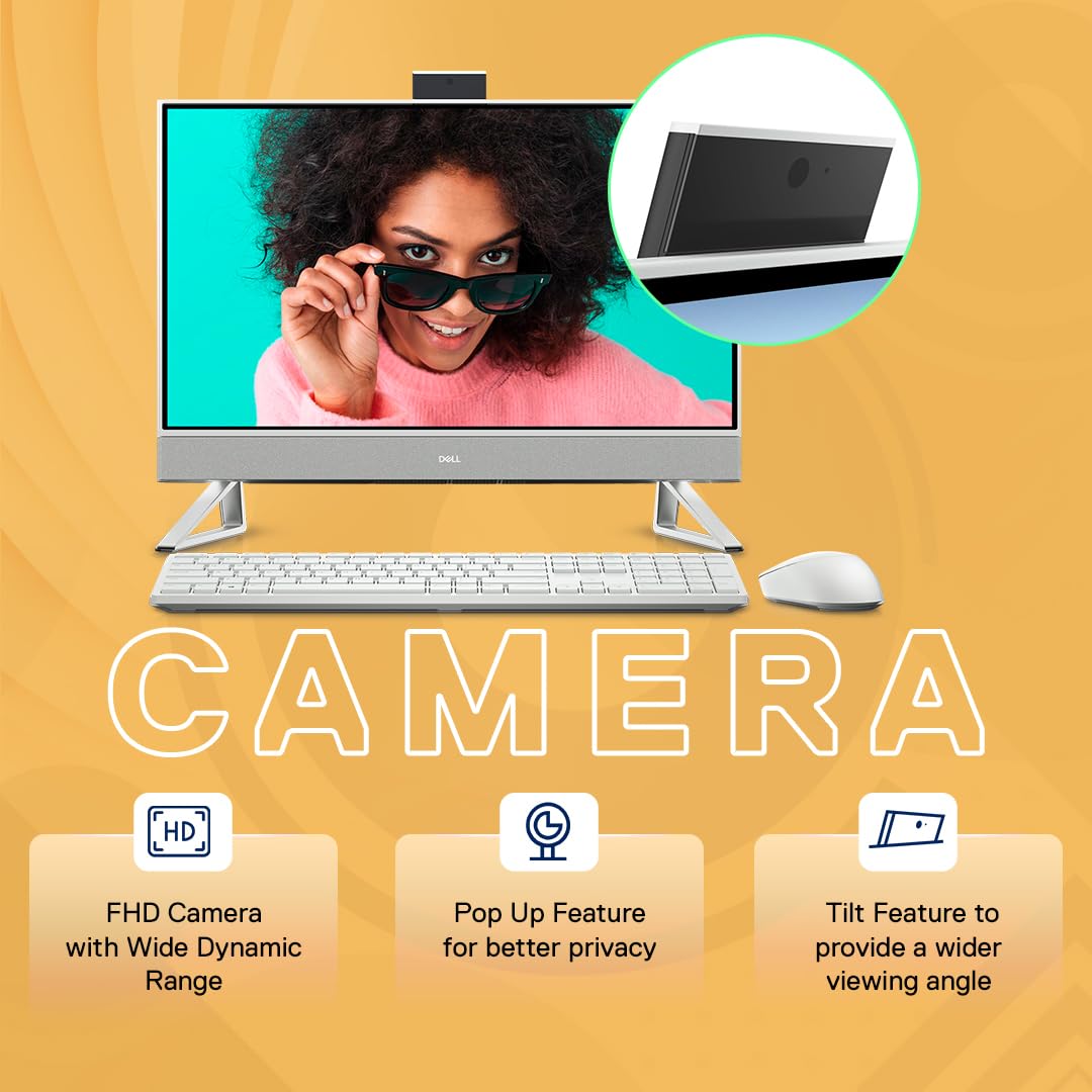 DELL AIO 5420 ID54200YG9G001ORW3 – 23.8-inch FHD Display, Intel Core i5 13th Gen Processor, 512GB SSD, 8GB DDR4 RAM