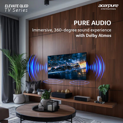 Acerpure by Acer (2024 Series) 80 cm ELEVATE TV(32 inch) HD (4K) QLED Smart Google TV with Google OS | Dolby Audio